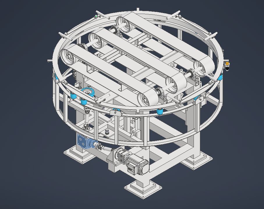 顶升旋转输送机step